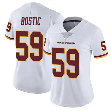 Jon Bostic Washington Football Team Game-Used #53 Burgandy Jersey vs. Los  Angeles Chargers on September