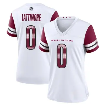 Women's Washington Commanders Marshon Lattimore White Game Jersey By Nike