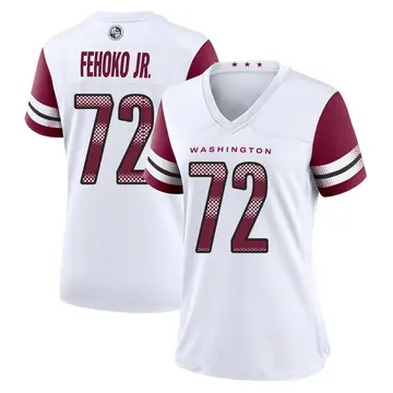 Women's Washington Commanders Viliami Fehoko Jr. White Game Jersey By Nike