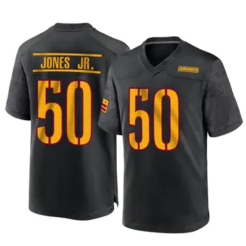 Youth Washington Commanders Andre Jones Jr. Black Game Alternate Jersey By Nike