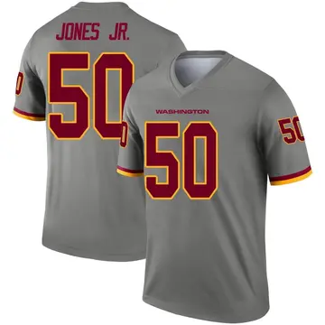 Youth Washington Commanders Andre Jones Jr. Gray Legend Inverted Jersey By Nike