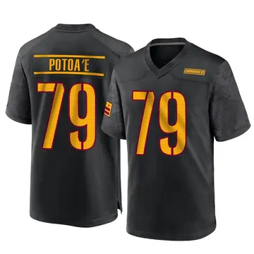 Youth Washington Commanders Benning Potoa'e Black Game Alternate Jersey By Nike