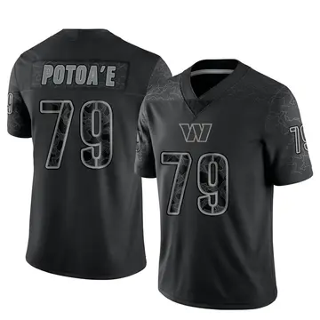 Youth Washington Commanders Benning Potoa'e Black Limited Reflective Jersey By Nike