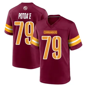 Men's Benning Potoa'e Washington Commanders No.79 Limited Vapor Untouchable  Jersey - White