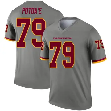 Youth Washington Commanders Benning Potoa'e Gray Legend Inverted Jersey By Nike