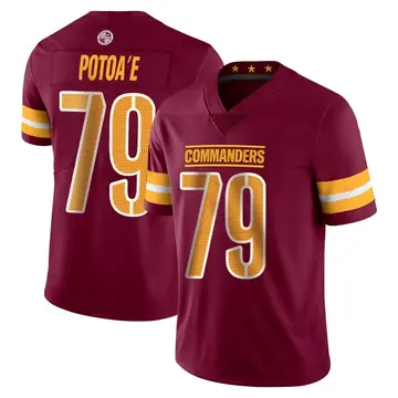 Youth Washington Commanders Benning Potoa'e Limited Vapor Burgundy Jersey By Nike