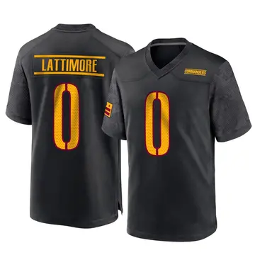 Youth Washington Commanders Marshon Lattimore Black Game Alternate Jersey By Nike