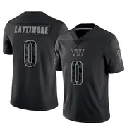 Youth Washington Commanders Marshon Lattimore Black Limited Reflective Jersey By Nike