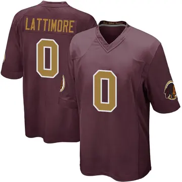 Youth Washington Commanders Marshon Lattimore Game Burgundy Alternate Jersey By Nike