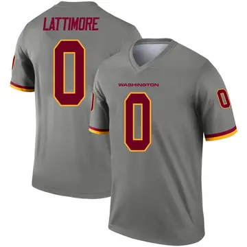 Youth Washington Commanders Marshon Lattimore Gray Legend Inverted Jersey By Nike